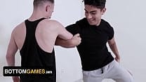 BottomGames – Hot And Handsome Buddies Bet On Wrestling Match And The Loser Pleases His Friend